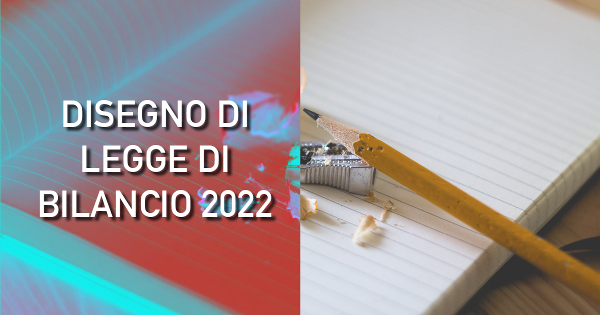 DISEGNO DI LEGGE DI BILANCIO 2022