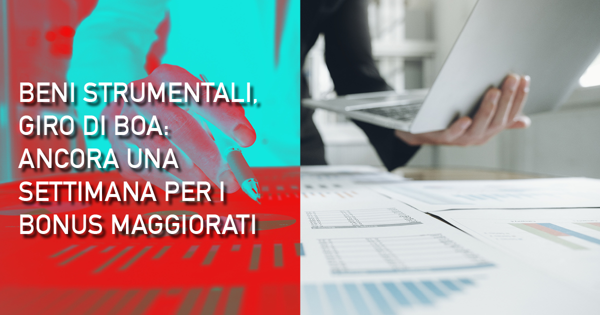 Beni strumentali, giro di boa: ancora una settimana per i bonus maggiorati